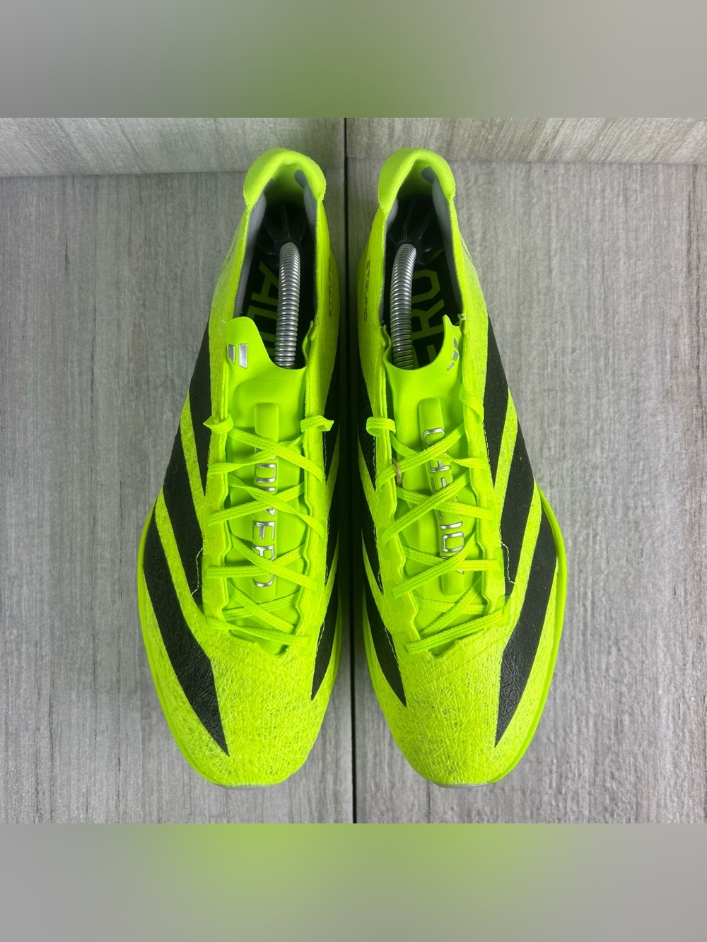 NEW Adidas Adizero Prime SP 3 Strung Lucid Lemon Track Spike ih5800 Men Size 8.5 - Picture 6 of 12